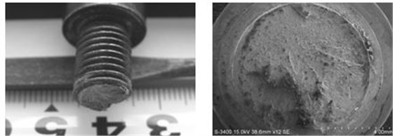 螺栓脆性斷裂形貌，螺栓脆性斷口形貌